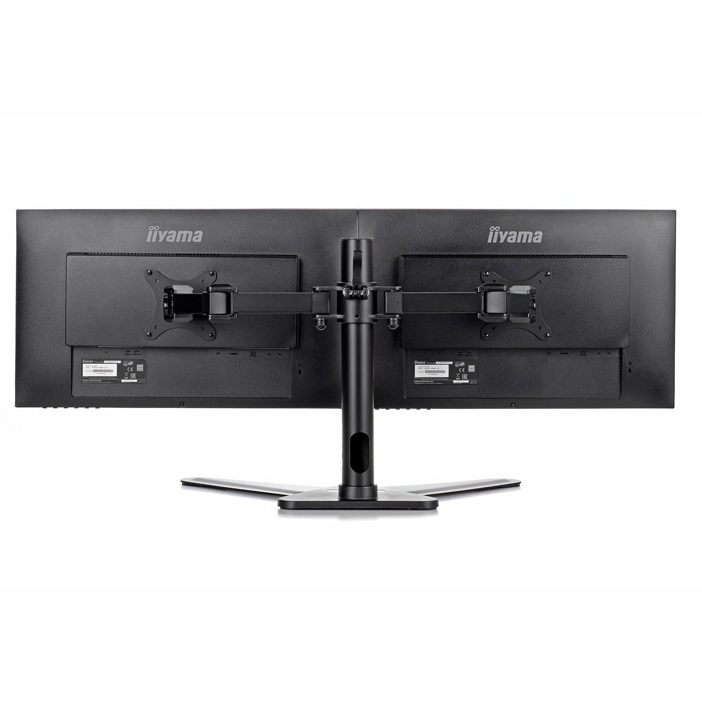 Dark Slate Gray iiyama ProLite DS1002D-B1  Dual Screen Desk Top Stand