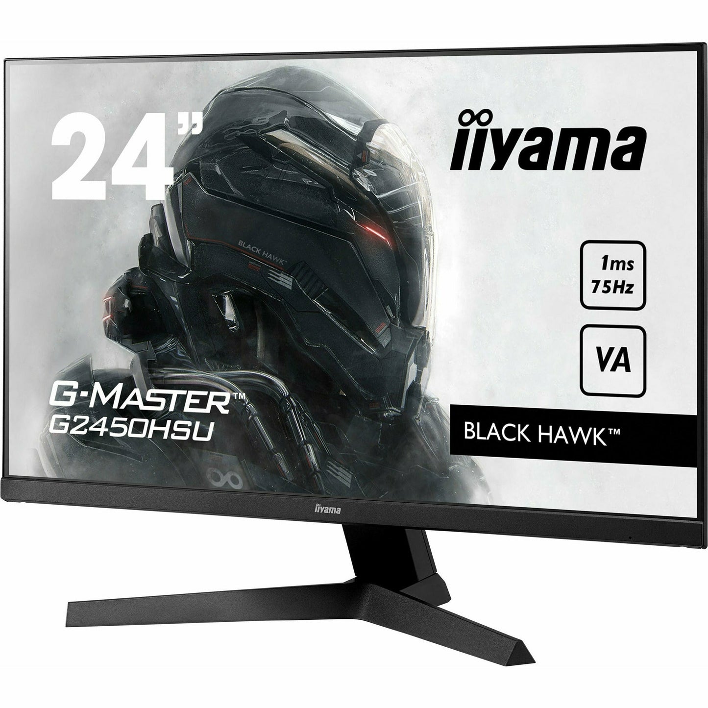 Dark Slate Gray iiyama G-Master G2450HSU-B1 24" VA LCD Black Hawk Gaming Monitor