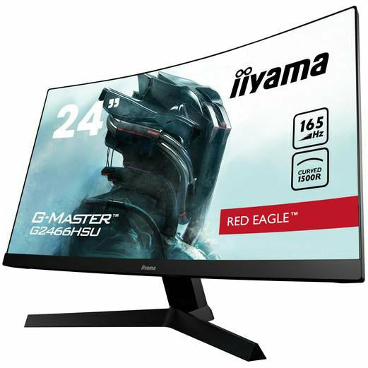 Lavender iiyama G-Master G2466HSU-B1 24" 165Hz 1ms 1500R Fixed Stand Curved Gaming Monitor