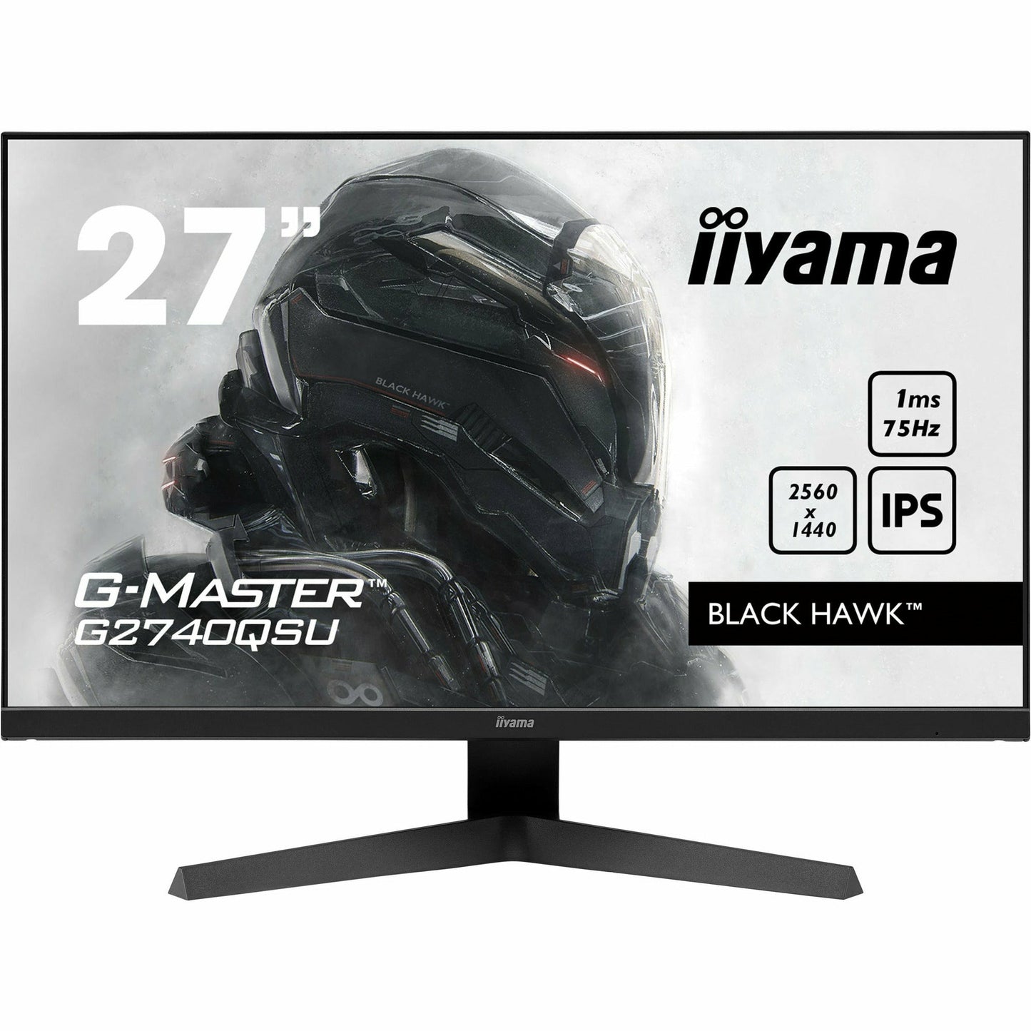 Dark Slate Gray iiyama G-Master G2740QSU-B1 27" IPS 2560x1440 LCD Display