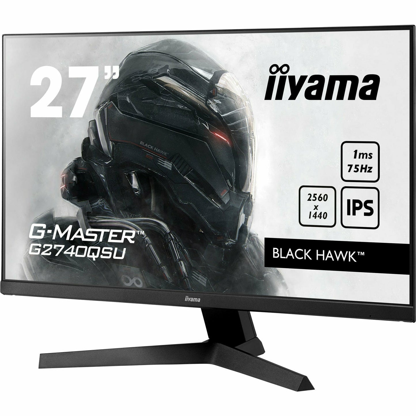 Dark Slate Gray iiyama G-Master G2740QSU-B1 27" IPS 2560x1440 LCD Display