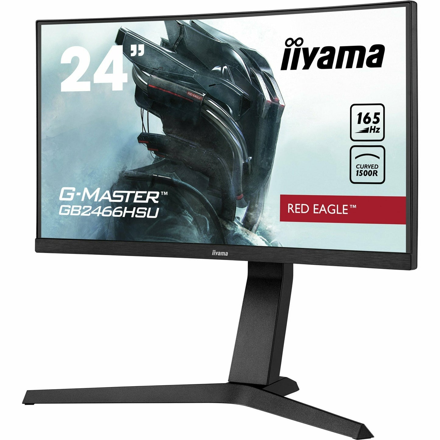 Lavender iiyama G-MASTER GB2466HSU-B1 24" 165Hz 1ms 1500R Height Adjust Stand Curved LED Display