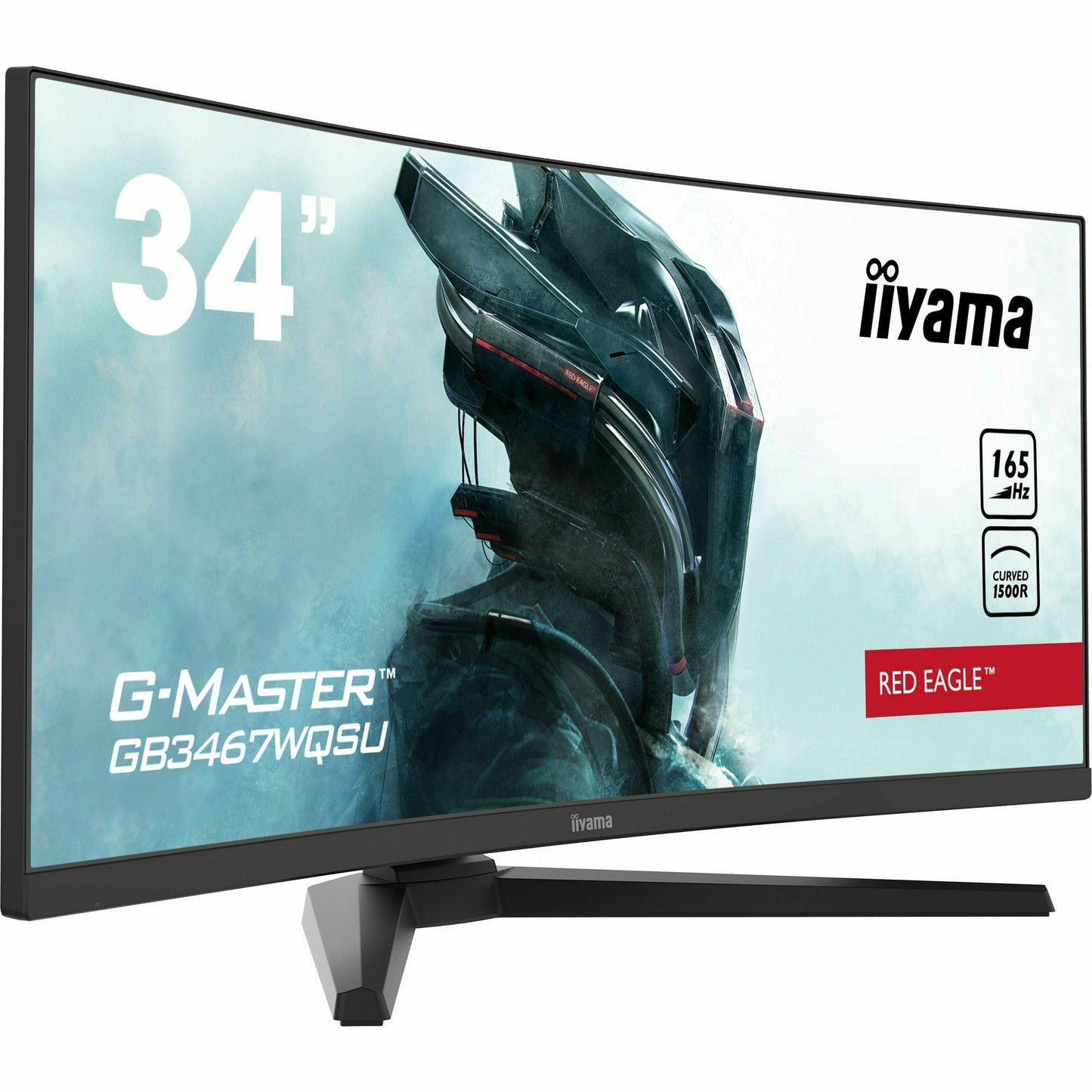 Dark Slate Gray iiyama G-Master GB3467WQSU-B1 Curved 1500R 34" Gaming Monitor