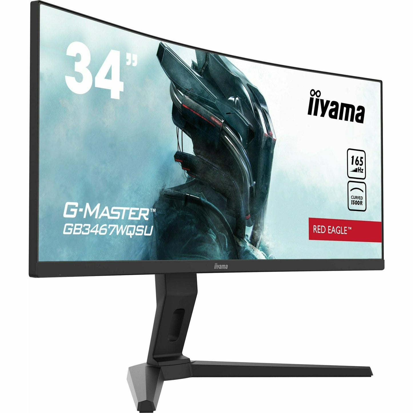 Dark Slate Gray iiyama G-Master GB3467WQSU-B1 Curved 1500R 34" Gaming Monitor