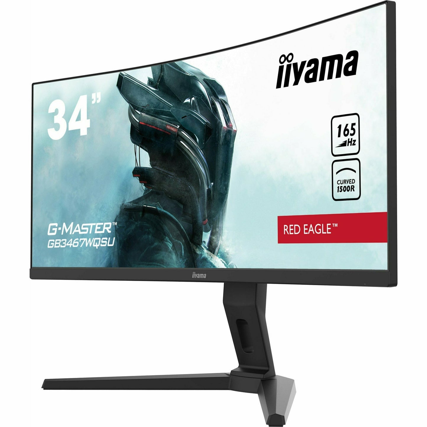 Dark Slate Gray iiyama G-Master GB3467WQSU-B1 Curved 1500R 34" Gaming Monitor