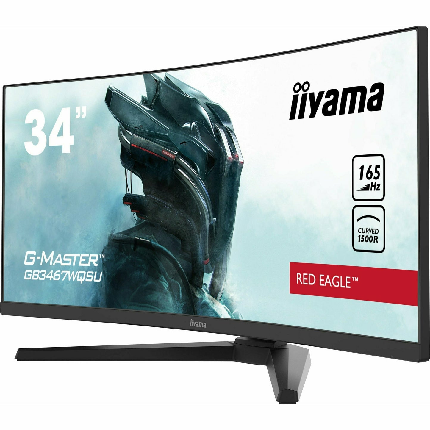 Dark Slate Gray iiyama G-Master GB3467WQSU-B1 Curved 1500R 34" Gaming Monitor