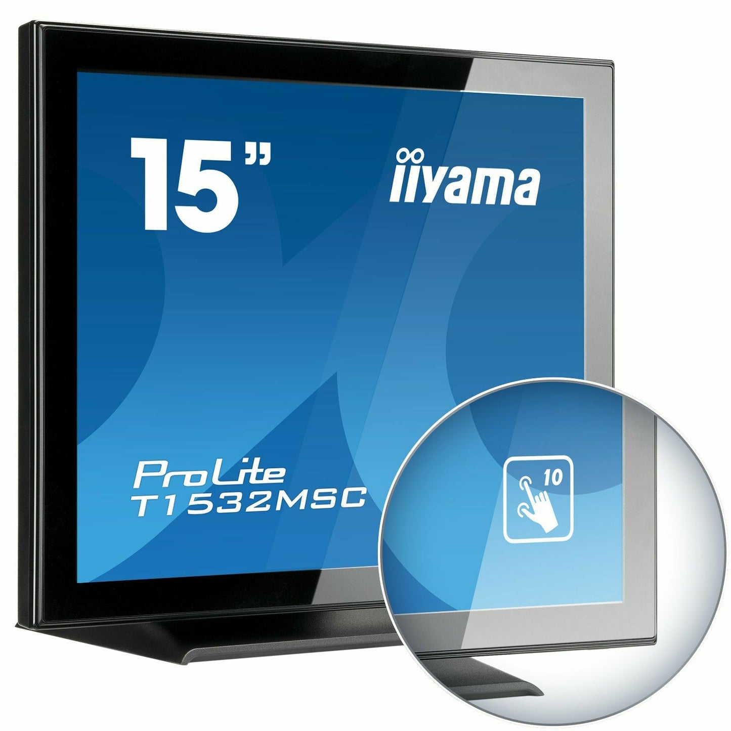 Steel Blue iiyama ProLite T1532MSC-B5X 15" Professional Capacitive Touch Screen Display