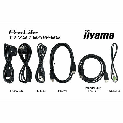 Black iiyama ProLite T1731SAW-B5 17" Touch Screen Display