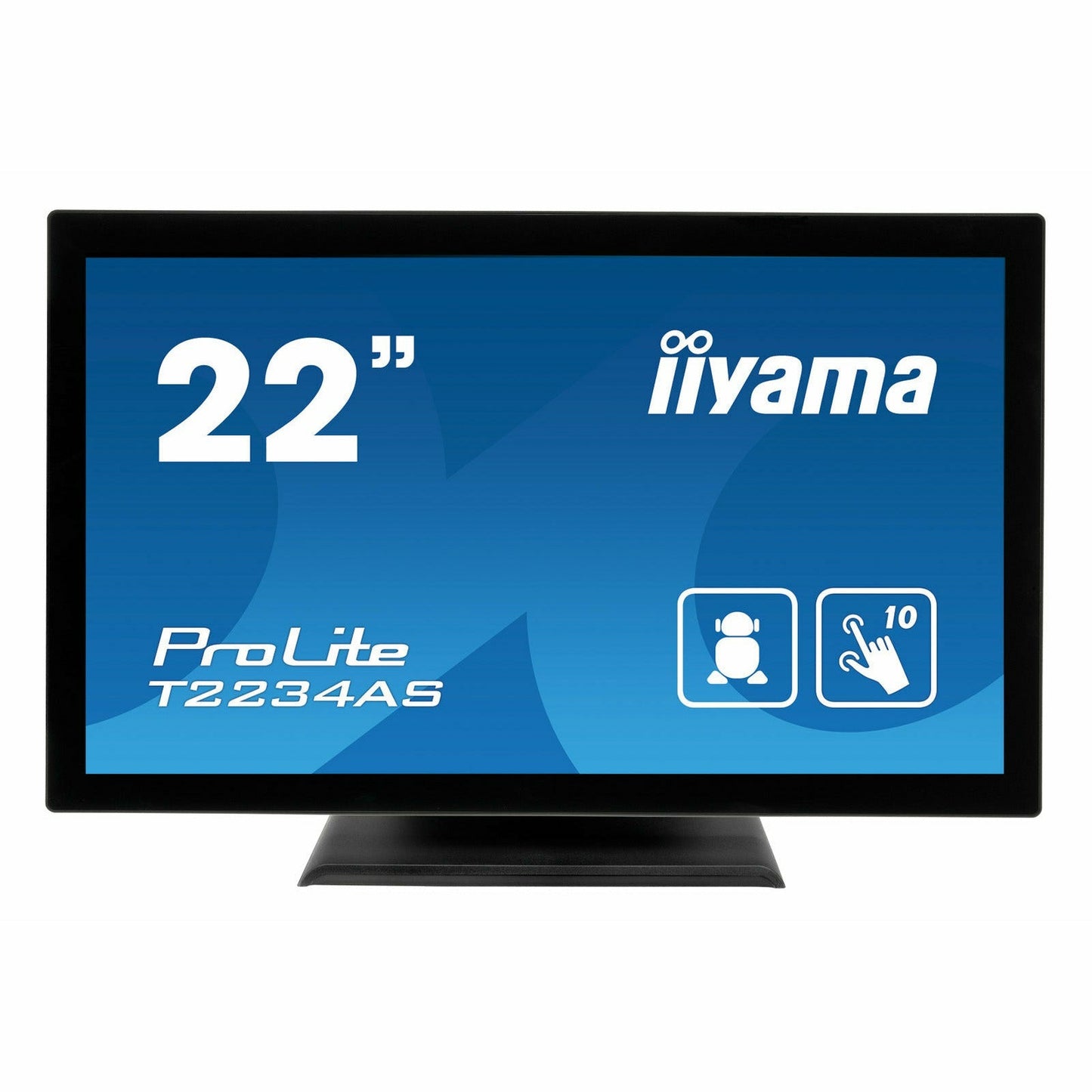 Dark Cyan iiyama ProLite T2234AS-B1 22" Capacitive Touch Screen IPS Display