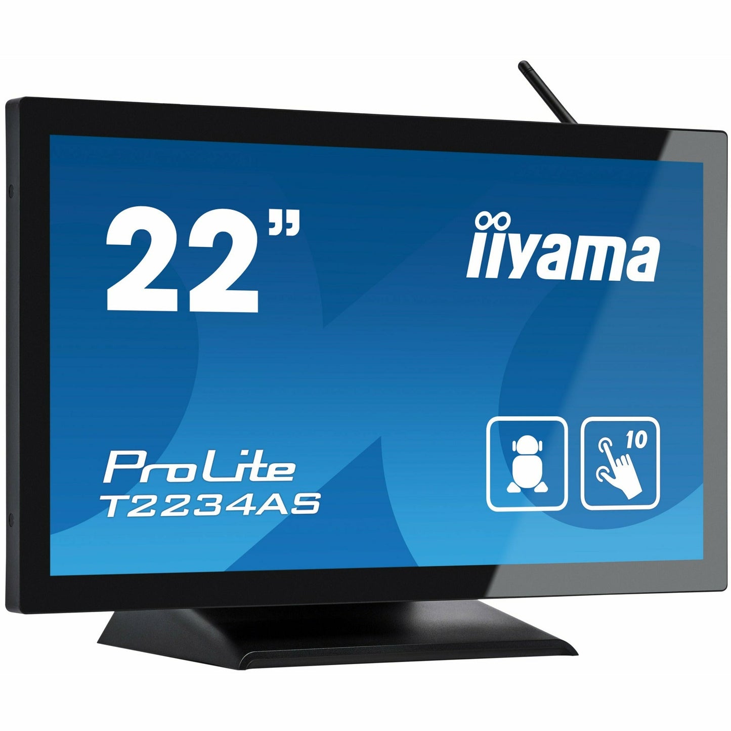 Dark Cyan iiyama ProLite T2234AS-B1 22" Capacitive Touch Screen IPS Display