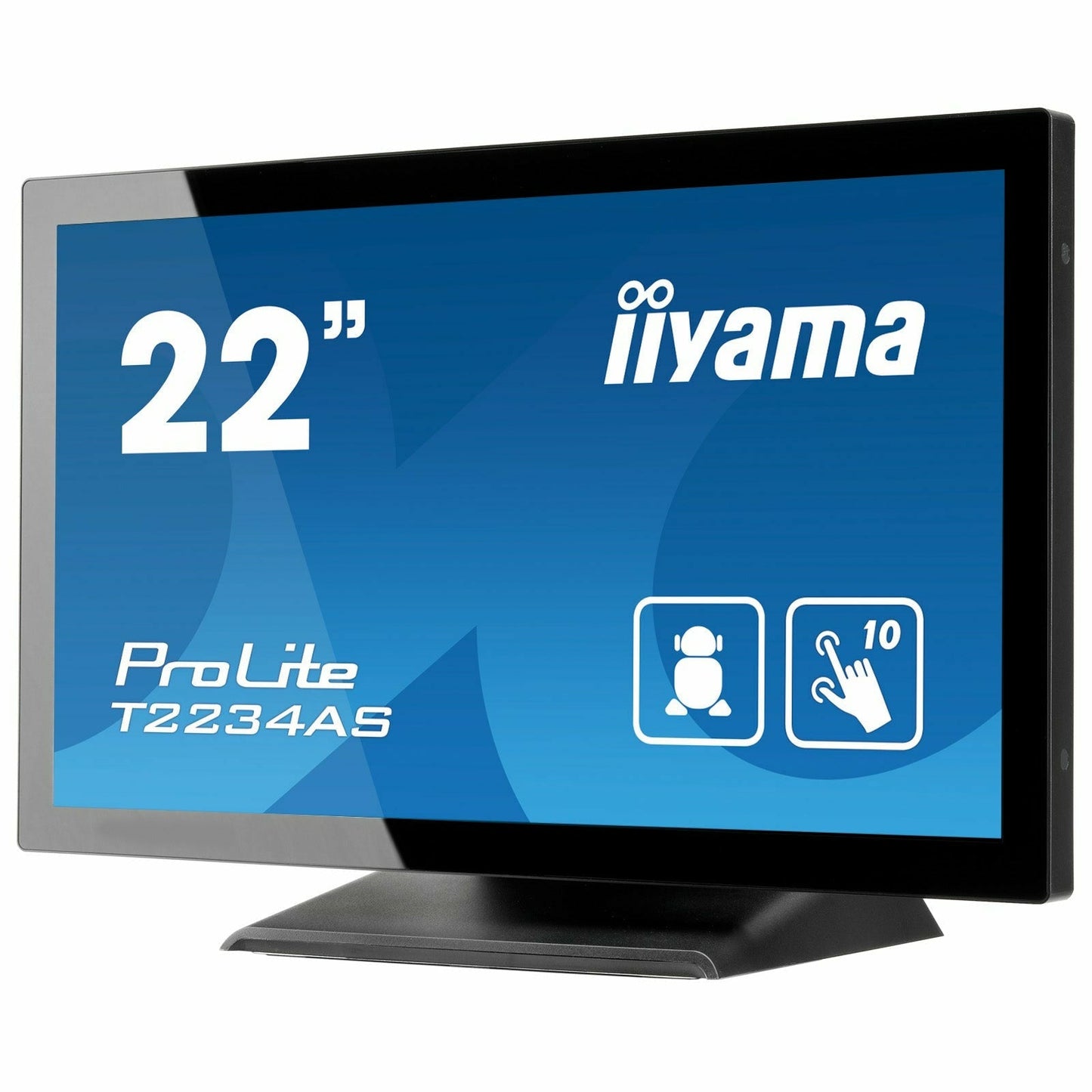 Dark Cyan iiyama ProLite T2234AS-B1 22" Capacitive Touch Screen IPS Display