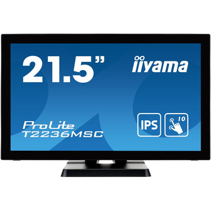 Dark Cyan iiyama ProLite T2236MSC-B3 22" 10 point Touch Screen with edge-to-edge glass and AMVA panel