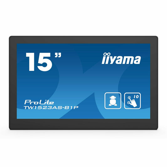 Dark Cyan iiyama ProLite TW1523AS-B1P 15.6" Capacitive Touch Screen IPS Display