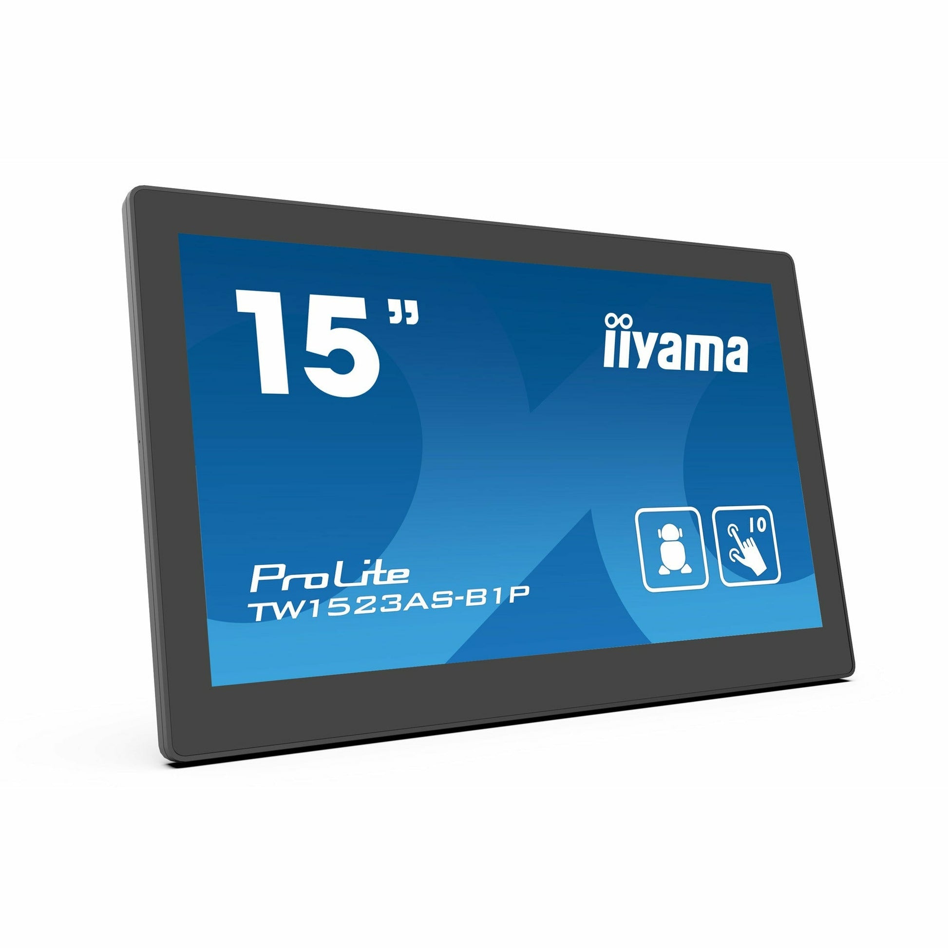 Dark Cyan iiyama ProLite TW1523AS-B1P 15.6" Capacitive Touch Screen IPS Display