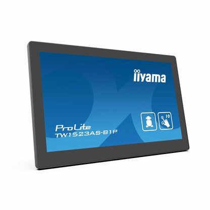 Dark Slate Blue iiyama ProLite TW1523AS-B1P 15.6" Capacitive Touch Screen IPS Display