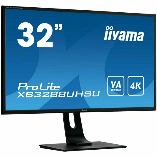 Dark Cyan iiyama ProLite XB3288UHSU-B1 32'' VA Panel with UHD 4K Resolution