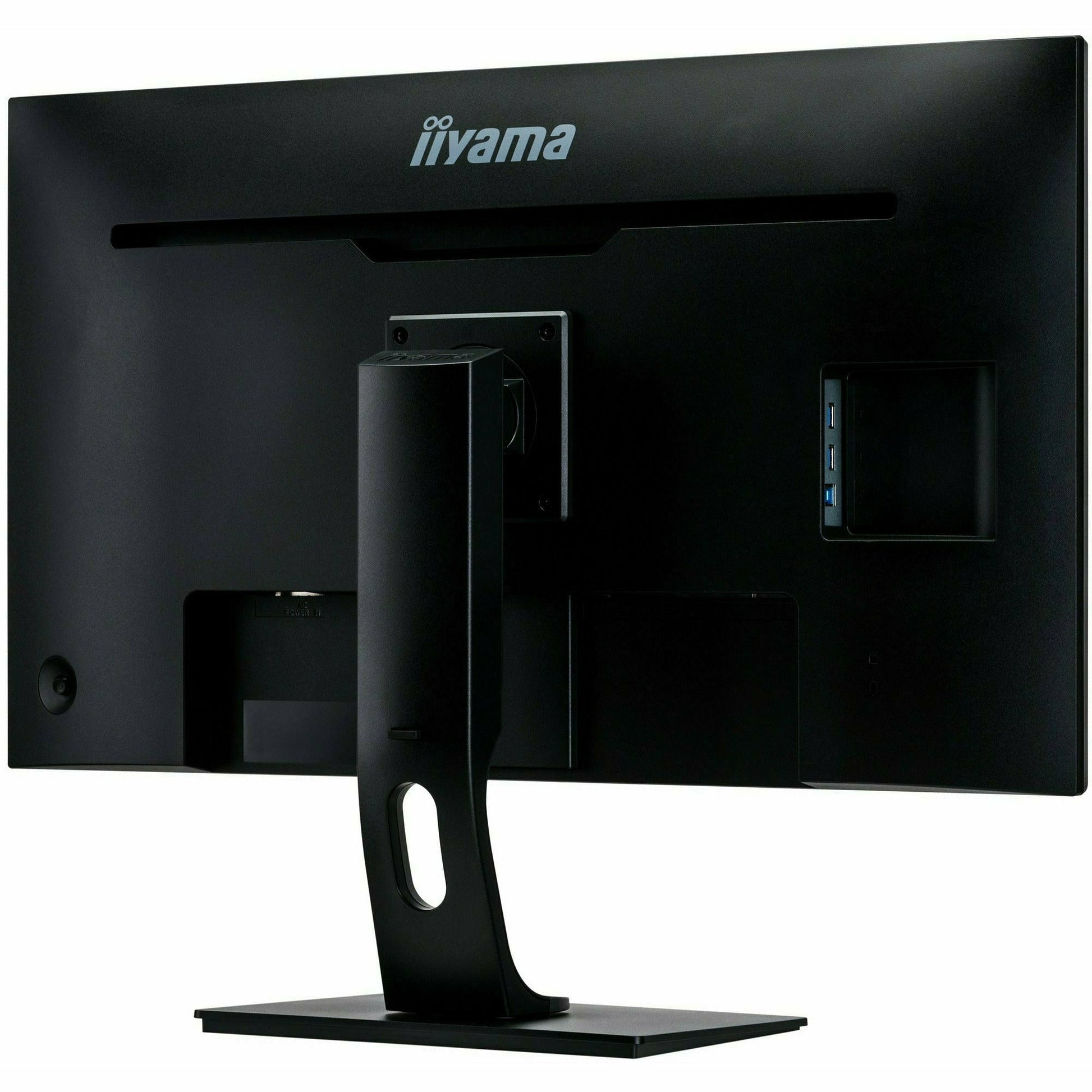 Black iiyama ProLite XB3288UHSU-B1 32'' VA Panel with UHD 4K Resolution
