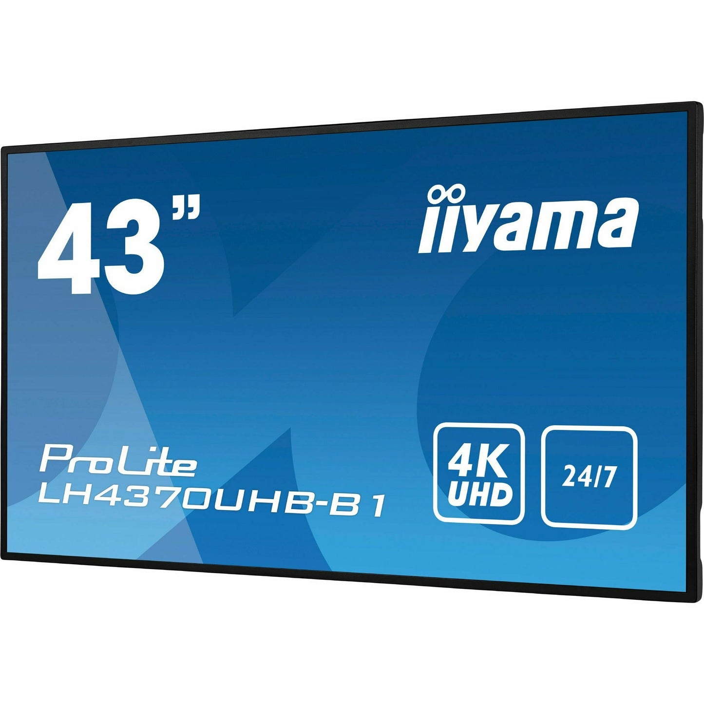 Dark Cyan iiyama ProLite LH4370UHB-B1 43” Large Format Display with 24/7, 4K UHD, Android 9.0 and 700cd/m² High Brightness