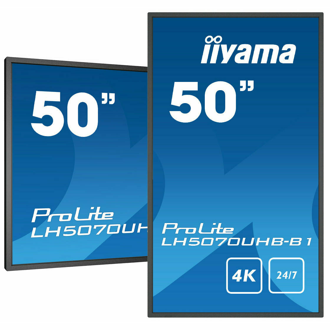 Dark Cyan iiyama ProLite LH5070UHB-B1 50" Large Format Display with 24/7, 4K UHD, Android 9.0 and 700cd/m² High Brightness