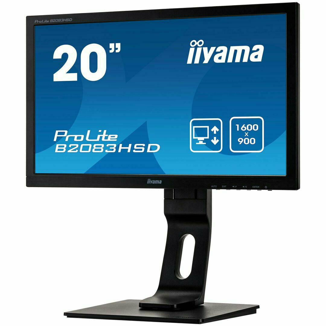 Dark Cyan iiyama ProLite B2083HSD-B1 20" LED-backlit Monitor