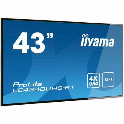 Steel Blue iiyama ProLite LE4340UHS-B1 43" 4K LFD 18/7 with iiyama N-sign integrated Signage Platform