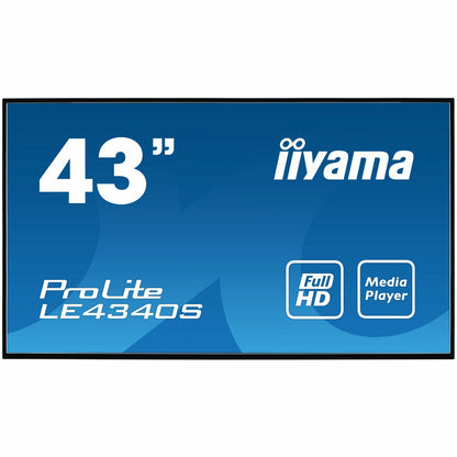 Dark Cyan iiyama ProLite LE4340S-B3 43” Full HD professional large format display with USB Media Playback