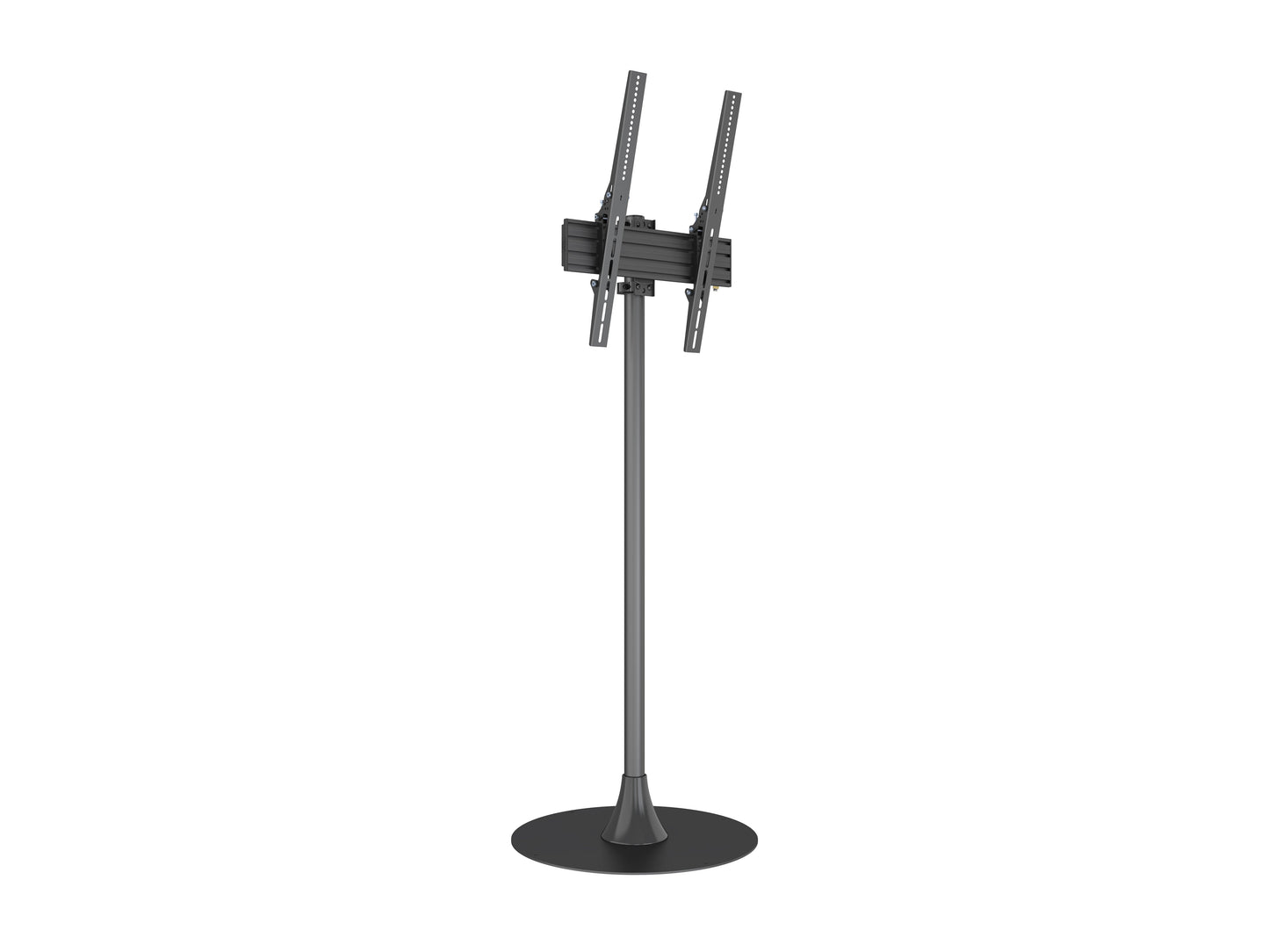 Dark Slate Gray Multibrackets Pro M Single Pole Floorbase Round for 32-65" Displays