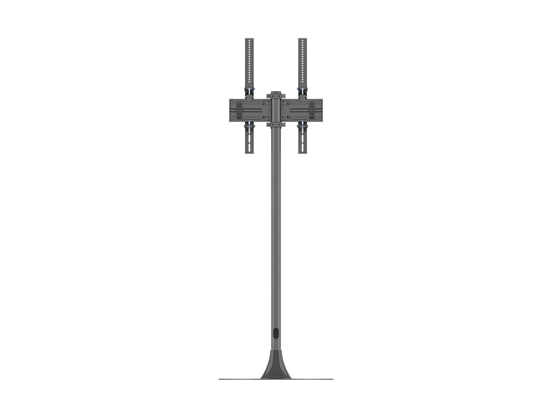 Dim Gray Multibrackets Pro M Single Pole Floorbase Round for 32-65" Displays