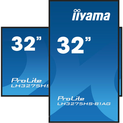 Dark Cyan iiyama ProLite Digital signage flat panel 81.3 cm (32") LCD Wi-Fi 500 cd/m² Full HD Black Built-in processor Android 11 24/7