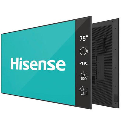 Light Sea Green Hisense 75DM66D Signage Display 190.5 cm (75") LED Wi-Fi 500 cd/m² 4K Ultra HD Black Built-in processor Android 11 24/7