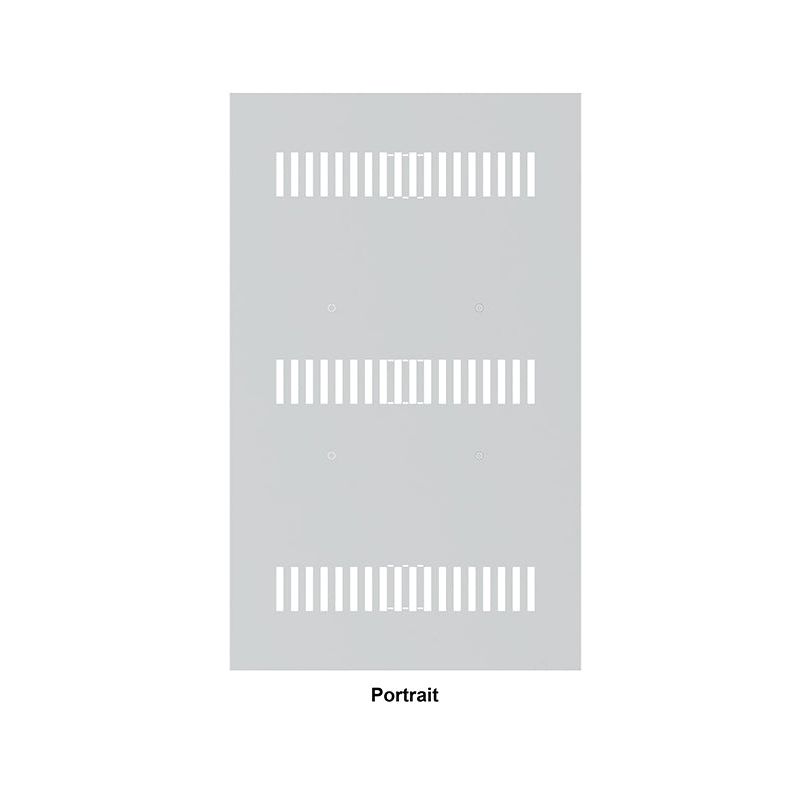 Light Gray Multibrackets M Pro Series - Enclosure 32" Back Plate Small White