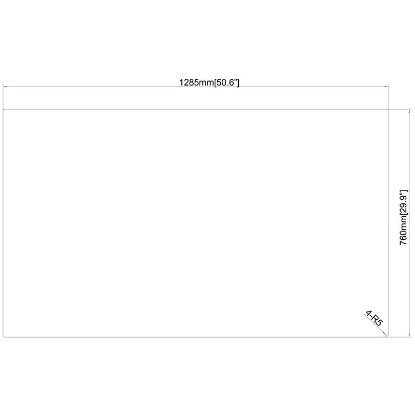 Light Gray Multibrackets M Safety Sheet Polycarbonate 55"