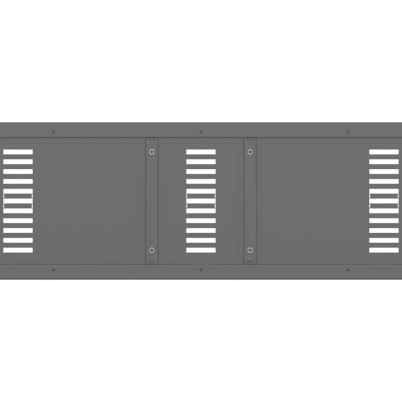 Dim Gray Multibrackets M Pro Series - Enclosure 37" Back Plate Black