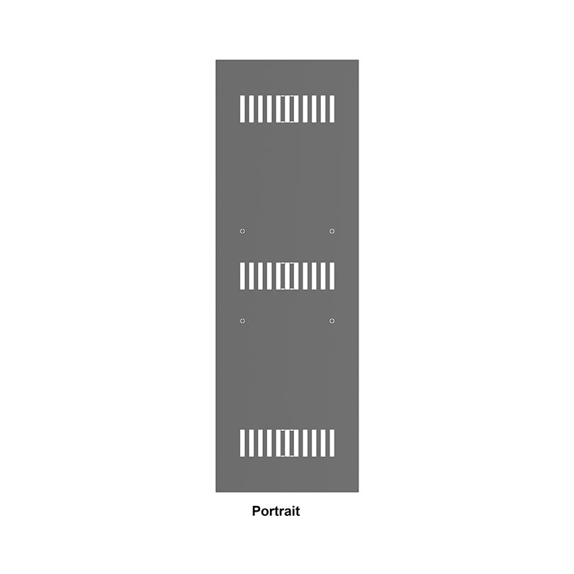 Dim Gray Multibrackets M Pro Series - Enclosure 37" Back Plate Black