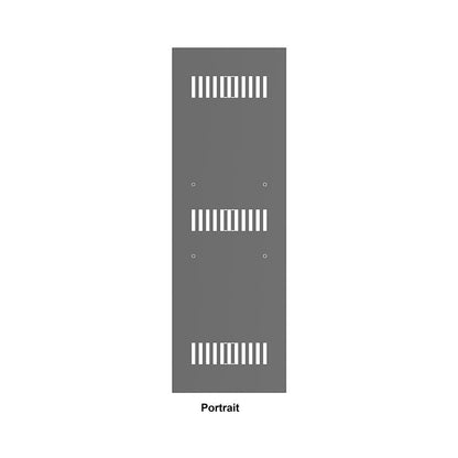 Dim Gray Multibrackets M Pro Series - Enclosure 37" Back Plate Black