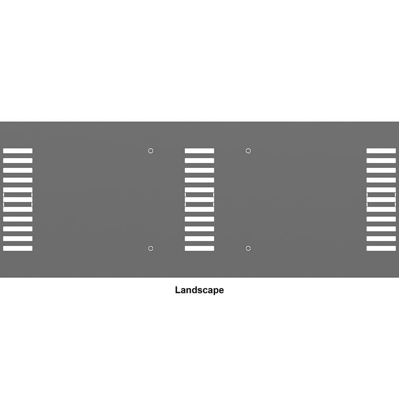 Dim Gray Multibrackets M Pro Series - Enclosure 37" Back Plate Black