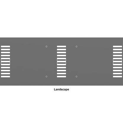 Dim Gray Multibrackets M Pro Series - Enclosure 37" Back Plate Black