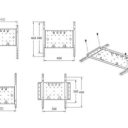 Light Gray Multibrackets M VESA Super Slim Tilt & Turn