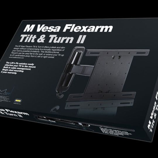Black Multibrackets M VESA Flexarm Tilt & Turn II