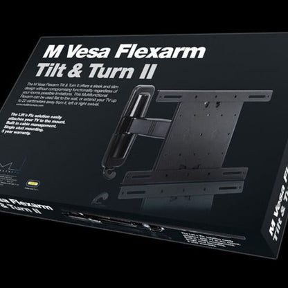 Black Multibrackets M VESA Flexarm Tilt & Turn II