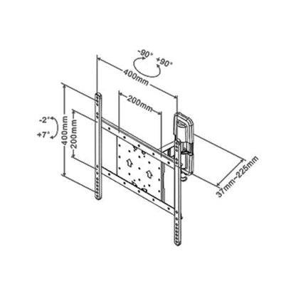 Gray Multibrackets M VESA Flexarm Tilt & Turn II