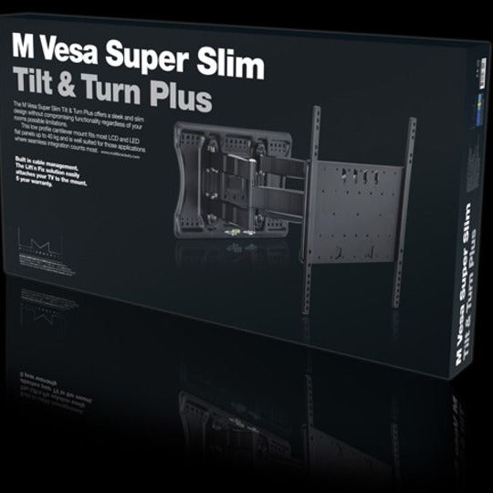 Black Multibrackets M VESA Super Slim Tilt & Turn Plus