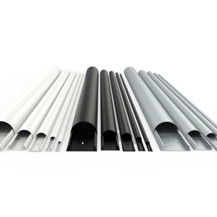 Light Gray Multibrackets M Universal Cable Cover White 50mm-W 1100-L