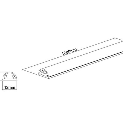 Light Gray Multibrackets M Universal Cable Cover Aluminium 18mm-W 1100-L