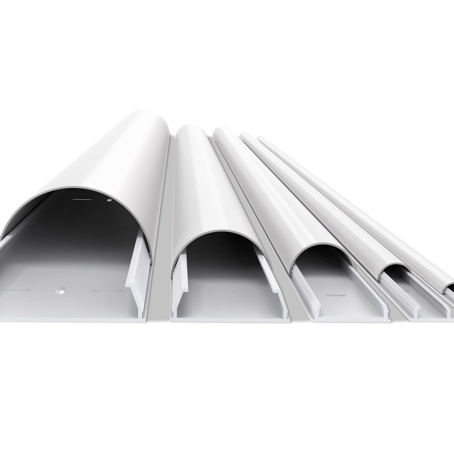 Light Gray Multibrackets M Universal Cable Cover White 50mm-W 1600-L