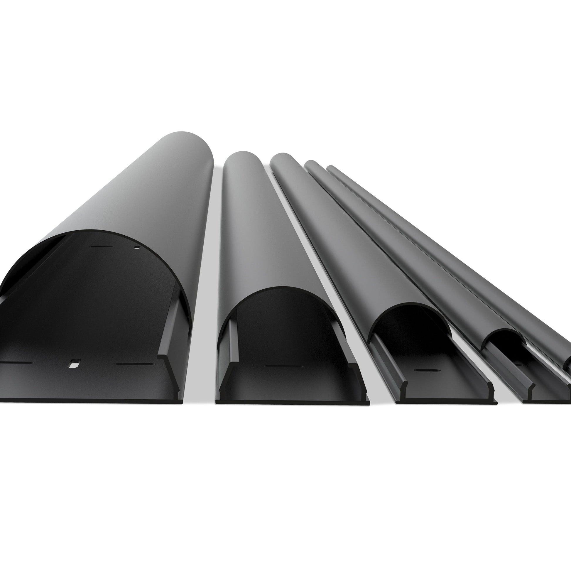 Dark Slate Gray Multibrackets M Universal Cable Cover Black 50mm-W 1100-L