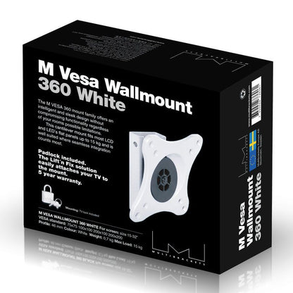 Black Multibrackets M VESA Wallmount 360 White