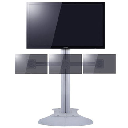 Dark Slate Gray Multibrackets M Public Display Stand Triple Screen Mount 10"-24" Black