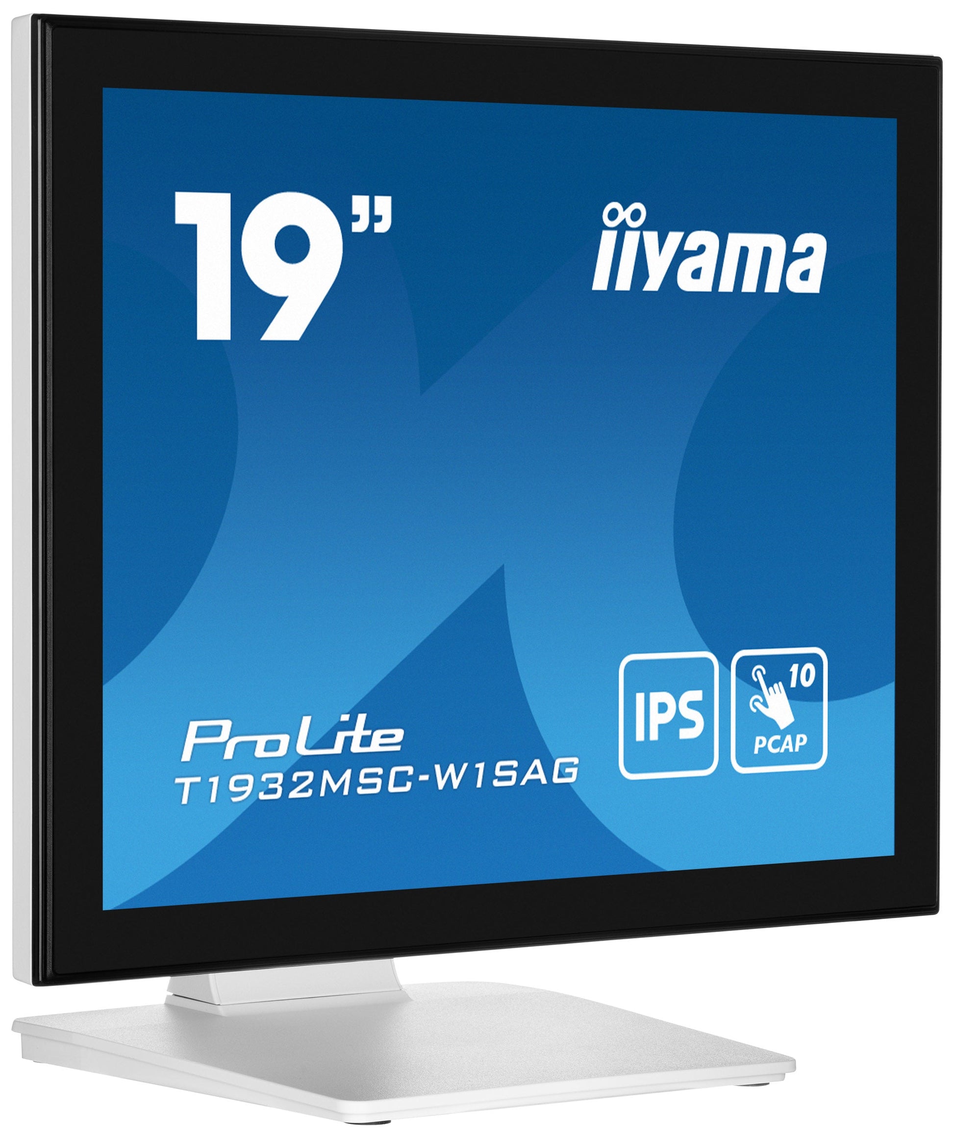 Dark Cyan iiyama ProLite T1932MSC-W1SAG 19" 10pt Capactive IP Touchscreen in White