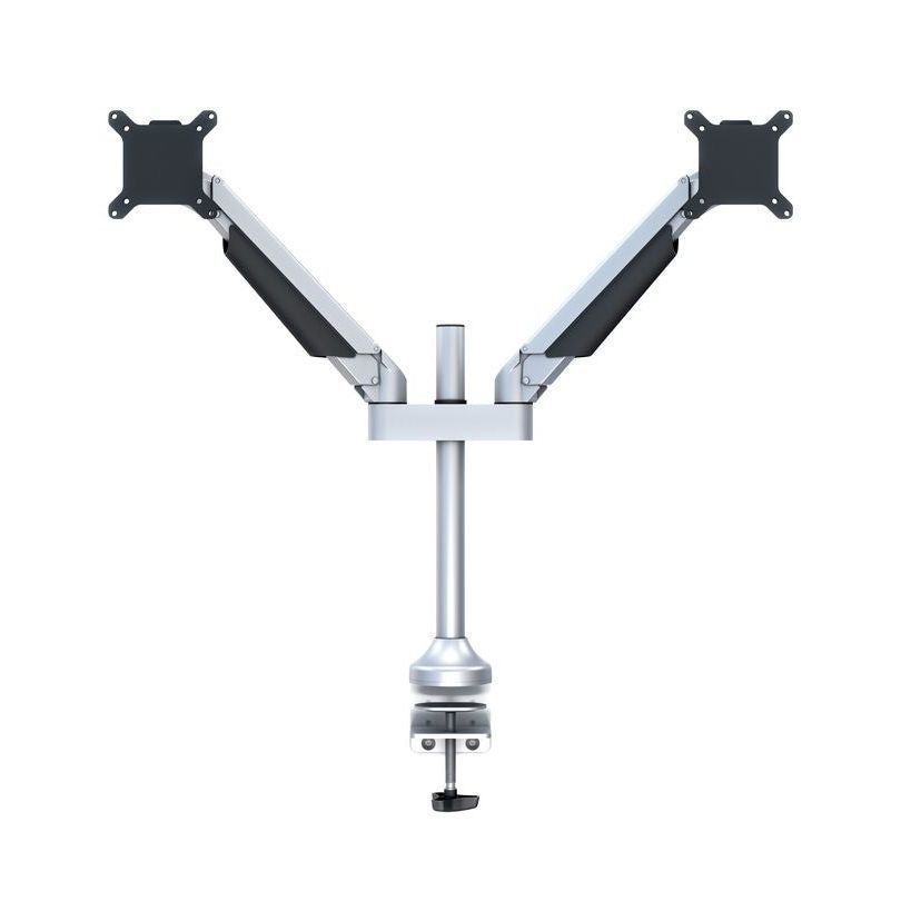 Dark Slate Gray Multibrackets M VESA Gas Lift Arm Dual Silver